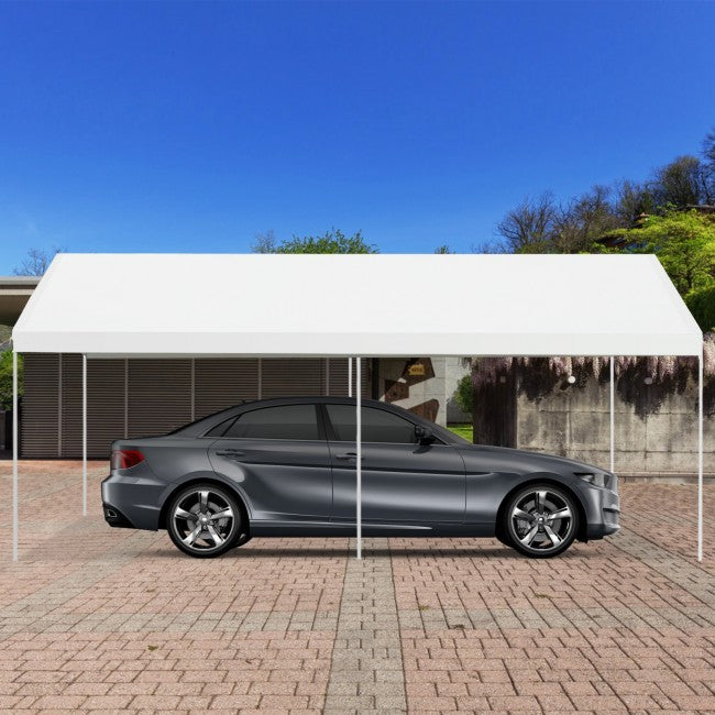 Portable garage outlet canopy