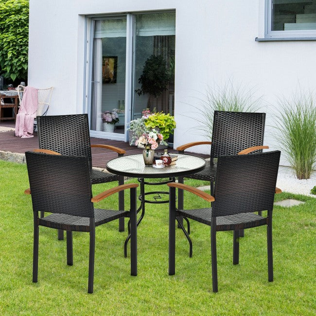 Black rattan tub discount chair