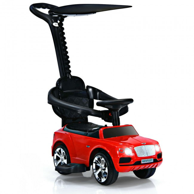 Licensed Bentley Kids Push Car With Removable Canopy Chairliving