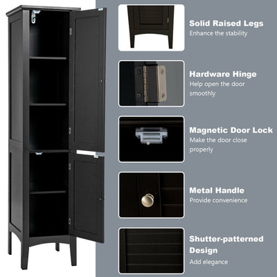 Freestanding Bathroom Storage Cabinet for Kitchen and Living Room