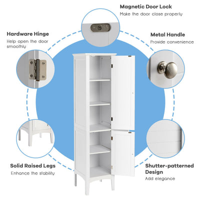 Freestanding Bathroom Storage Cabinet for Kitchen and Living Room