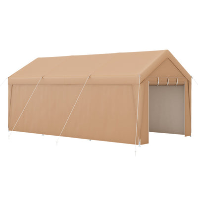 10 x 20 Feet Heavy Duty Car Canopy Tent Portable All-Weather Garage Carport with Galvanized Steel Frame