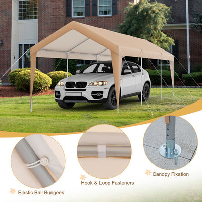 10 x 20 Feet Heavy Duty Car Canopy Tent Portable All-Weather Garage Carport with Galvanized Steel Frame