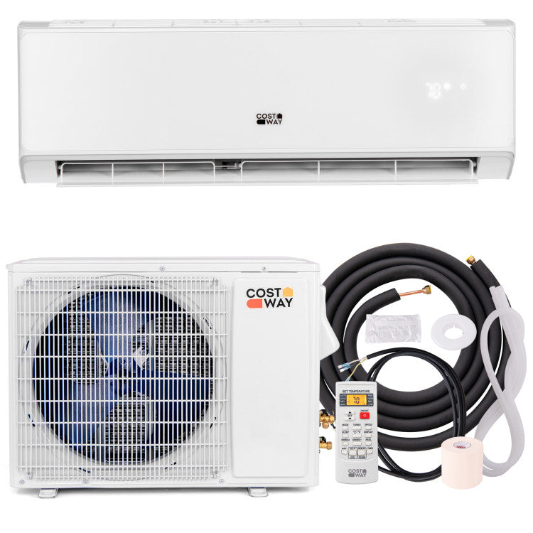 12000 BTU 4-in-1 Mini Split Air Conditioner 22 SEER2 208-230V Wifi Enabled AC Unit with Self Cleaning and Auto Defrost