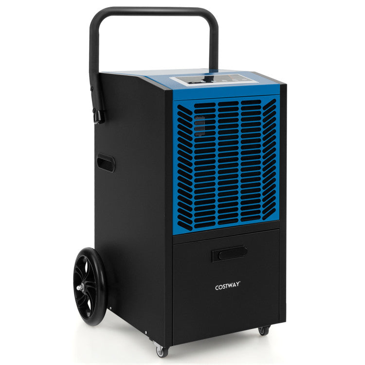 140 Pints Portable Commercial Dehumidifier 4500 Sq.Ft Crawl Space Industrial Dehumidifier with 24H Timer and Lockable Wheels