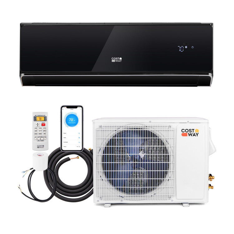 18000 BTU 4-in-1 Mini Split Air Conditioner & Heater 21 SEER2 208-230V Wifi Enabled Inverter AC Unit with Self-Cleaning Function and Auto Defrost