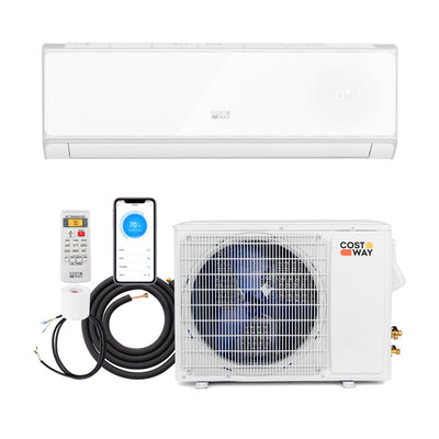 18000 BTU 4-in-1 Mini Split Air Conditioner & Heater 21 SEER2 208-230V Wifi Enabled Inverter AC Unit with Self-Cleaning Function and Auto Defrost