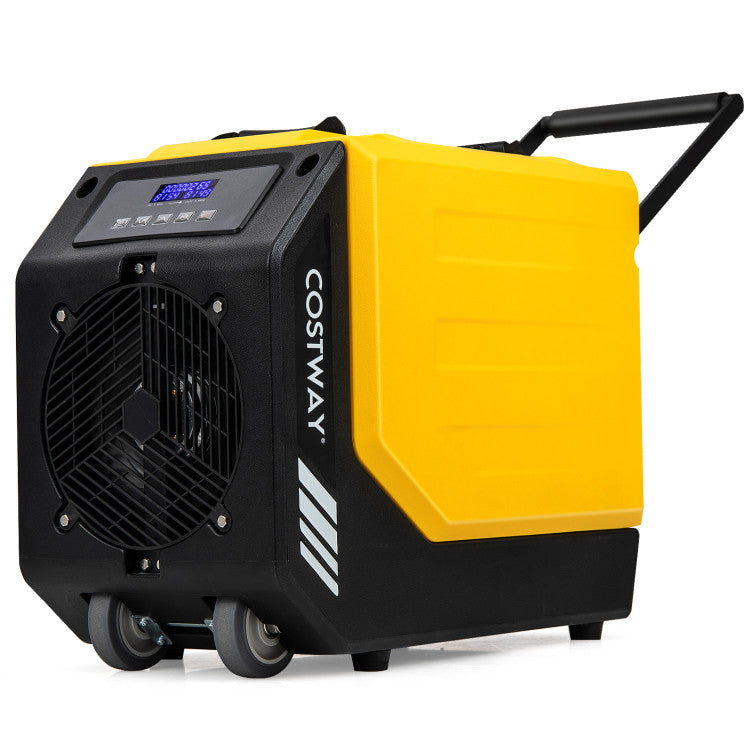 190 PPD Portable Commercial Dehumidifier Industrial Compact Crawl Space Dehumidifier with 24H Timer and Auto Defrost