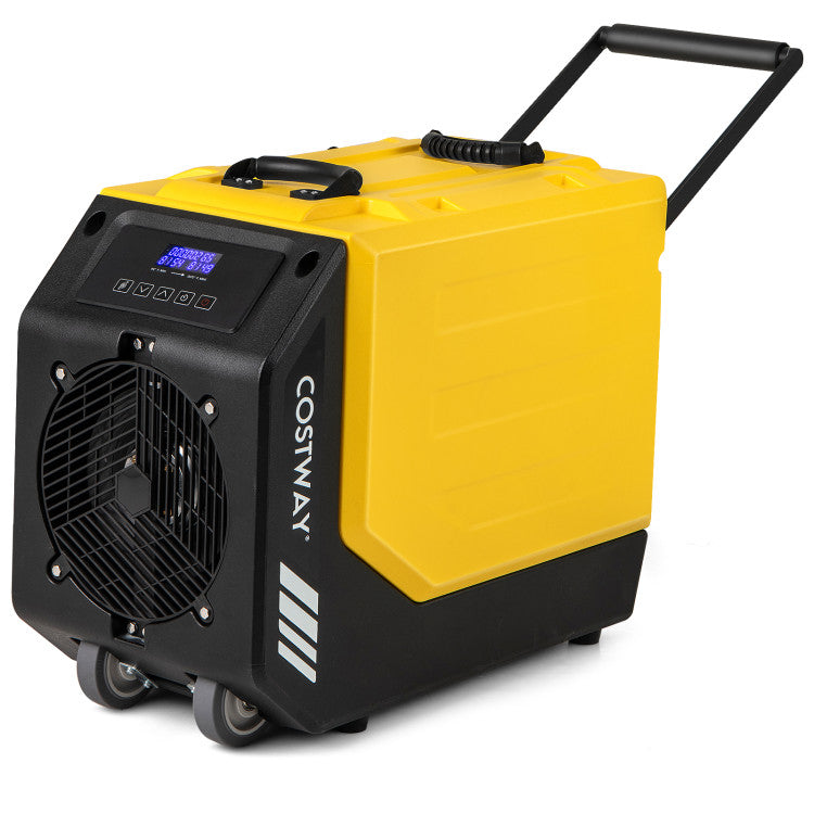 190 PPD Portable Commercial Dehumidifier Industrial Compact Crawl Space Dehumidifier with 24H Timer and Auto Defrost