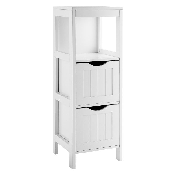 Freestanding Storage Cabinet with 2 Removable Drawers for Bathroom