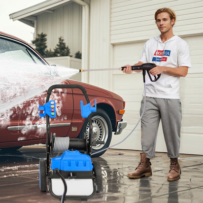 2300 PSI 1.8 GPM Electric Pressure Washer Portable High Pressures Cleaning Machine with Safety Lock and 5 Nozzles for Car Driveway