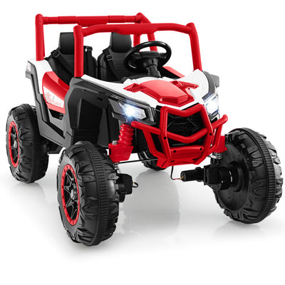 24V 2-Seater Kids Ride On UTV Off-Road Truck Battery Powered Toy Car with Remote Control and Suspension Spring System