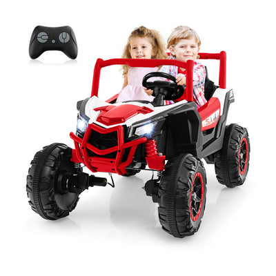 24V 2-Seater Kids Ride On UTV Off-Road Truck Battery Powered Toy Car with Remote Control and Suspension Spring System