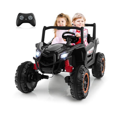 24V 2-Seater Kids Ride On UTV Off-Road Truck Battery Powered Toy Car with Remote Control and Suspension Spring System