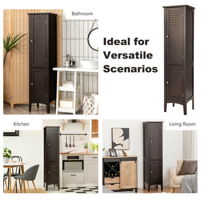 Freestanding Bathroom Storage Cabinet for Kitchen and Living Room