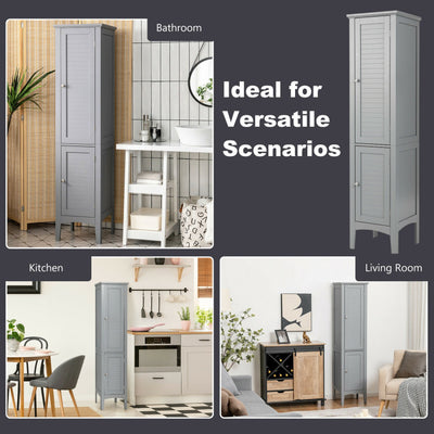 Freestanding Bathroom Storage Cabinet for Kitchen and Living Room