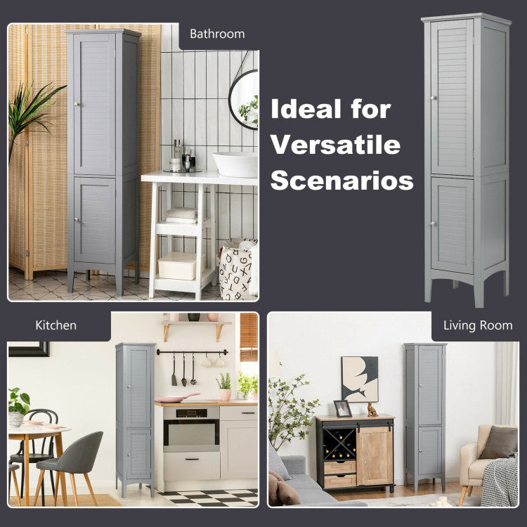 Freestanding Bathroom Storage Cabinet for Kitchen and Living Room