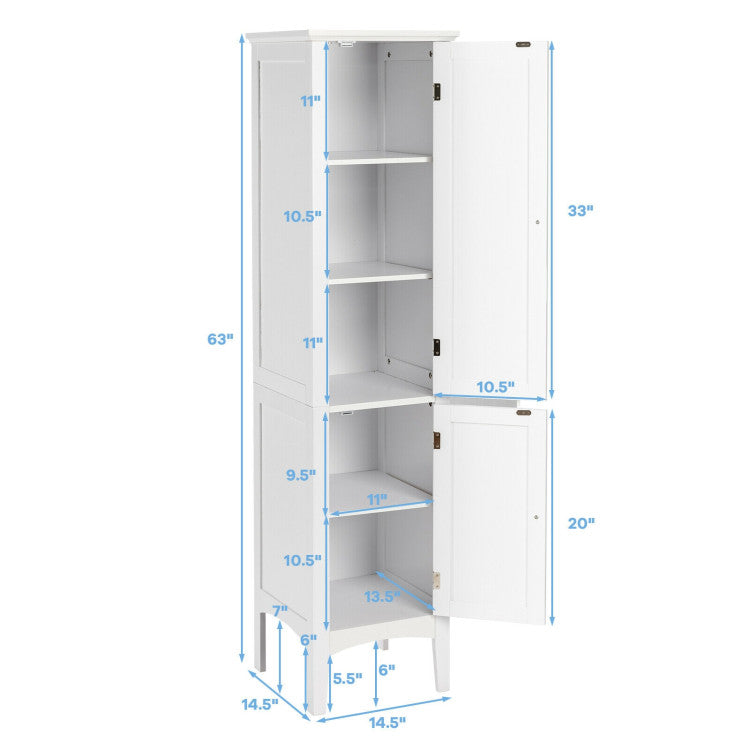 Freestanding Bathroom Storage Cabinet for Kitchen and Living Room