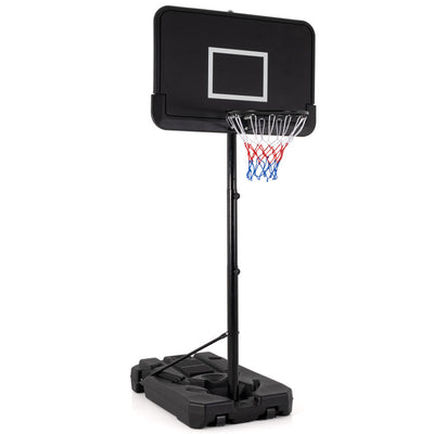 6.5-10 FT Outdoor Portable Basketball Hoop Heavy-Duty Adjustable Basketball Goal System with Fillable Base and Wheels