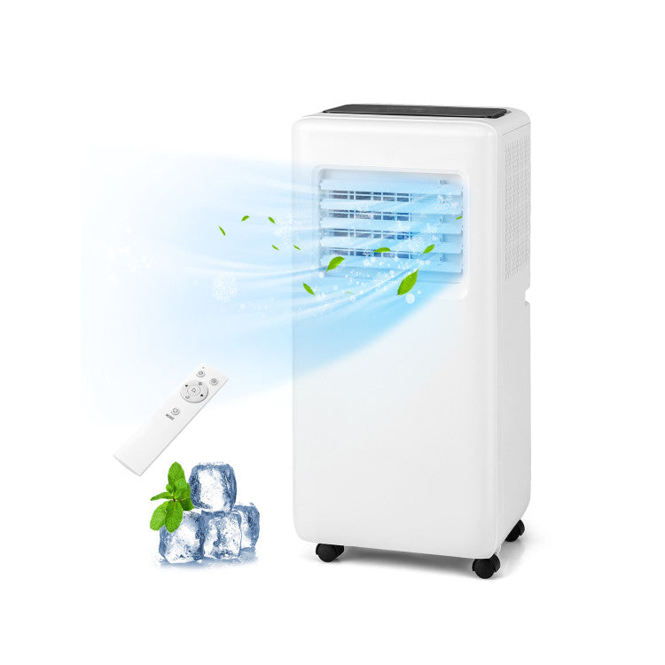 8000 BTU Portable Air Conditioner 3-in-1 AC Unit with Dehumidifier and Remote Control