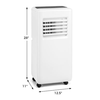 8000 BTU Portable Air Conditioner 3-in-1 AC Unit with Dehumidifier and Remote Control