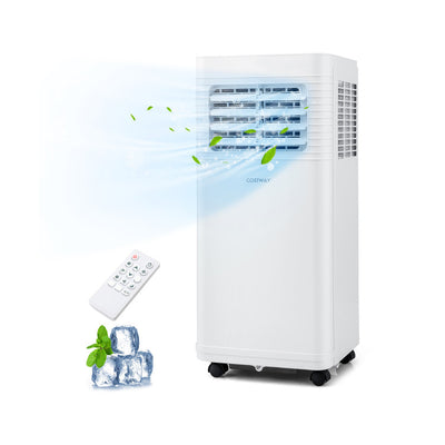 8000/9000 BTU Portable Air Conditioner 3 in 1 AC Unit with 24H Timer and 4 Universal Wheels