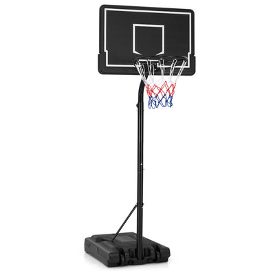 Outdoor Portable Basketball Hoop 6.9-8.5 FT Adjustable Basketball Goal System with Shatterproof PC Backboard and Fillable Base