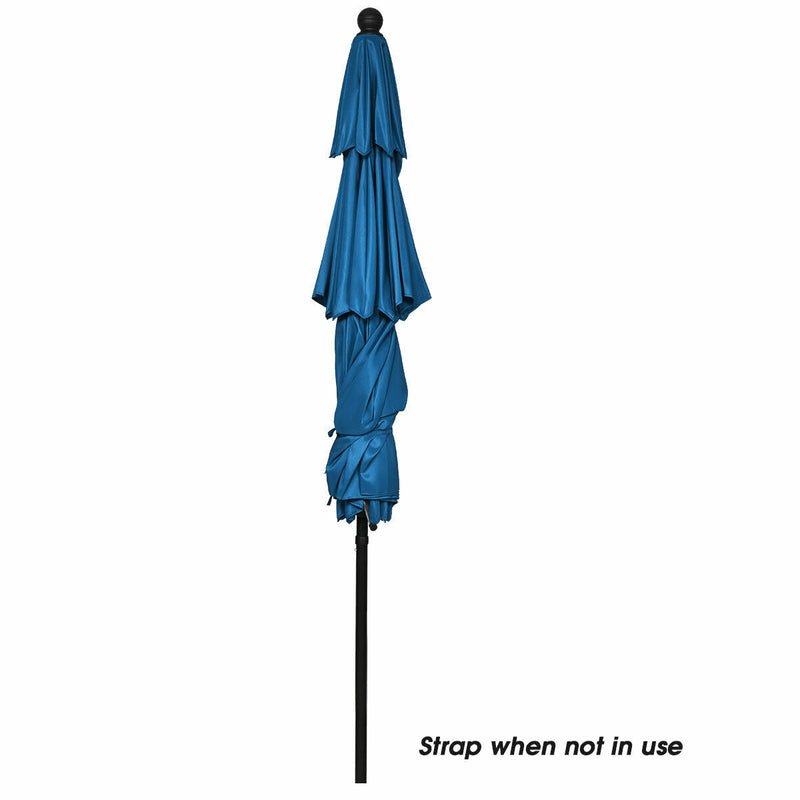 10 Feet 3 Tier Outdoor Patio Umbrella with Double Vented