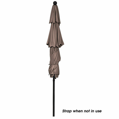 10 Feet 3 Tier Outdoor Patio Umbrella with Double Vented