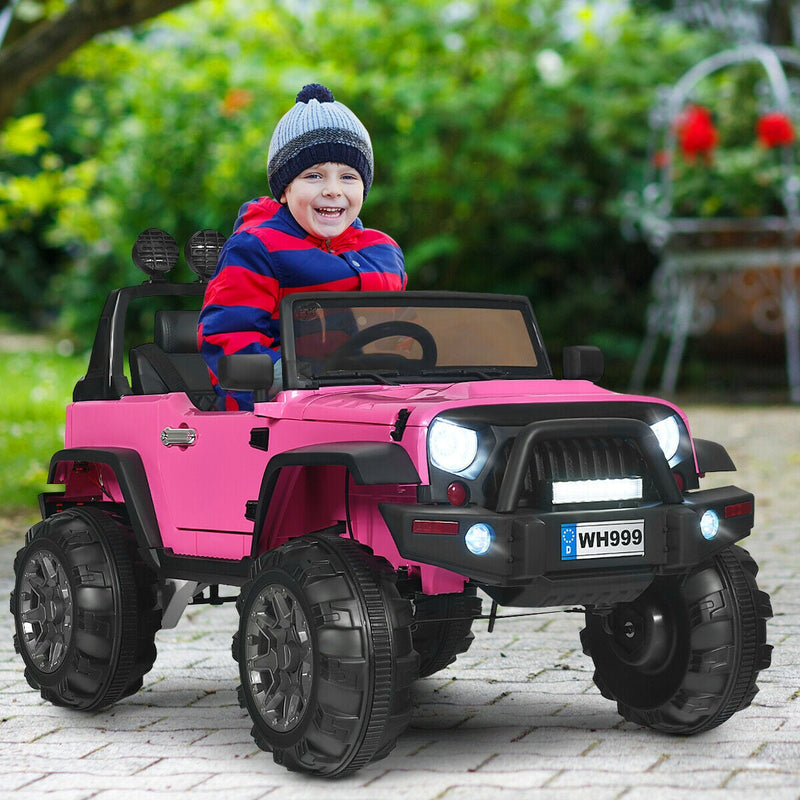 12V Kids Spring Suspension Ride On Truck