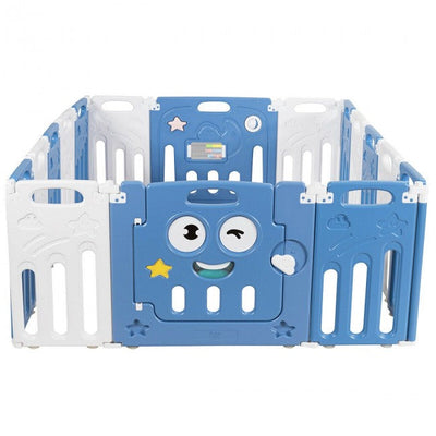 16-Panel Foldable Baby Playpen Kids Activity Center