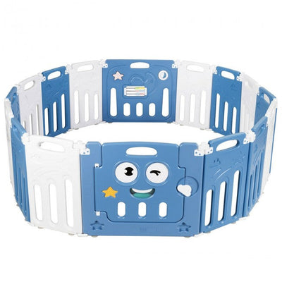 16-Panel Foldable Baby Playpen Kids Activity Center