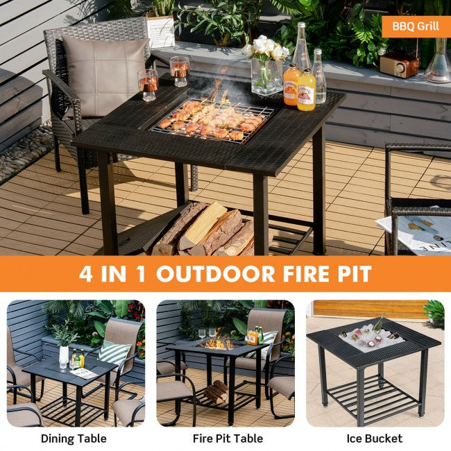 Bbq fire pit table best sale