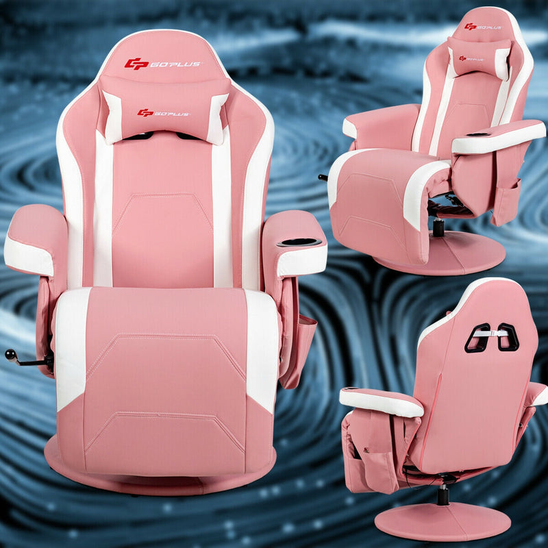 Ergonomic High Back Massage Gaming Chair with Pillow