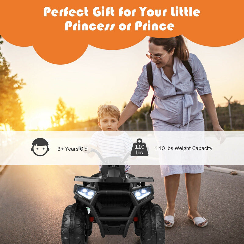 12V Kids Electric 4-Wheeler ATV Quad with MP3 and LED Lights