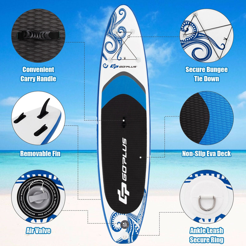 Inflatable Adjustable Paddle Board with Carry Bag