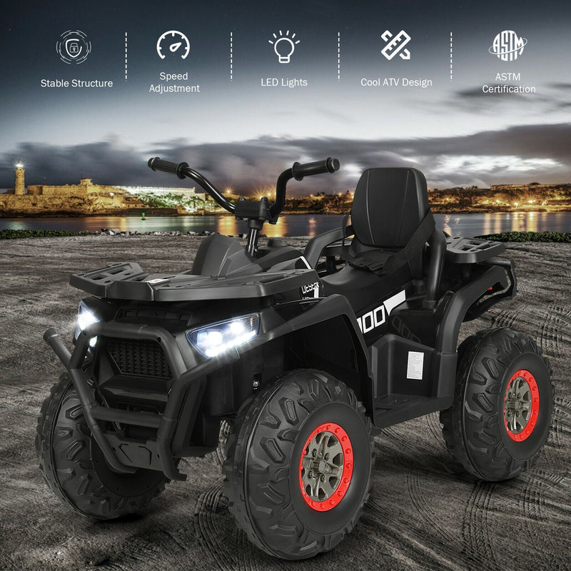 12V Kids Electric 4-Wheeler ATV Quad with MP3 and LED Lights