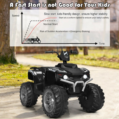 12V Kids Electric 4-Wheeler ATV Quad Ride On Car with LED Light