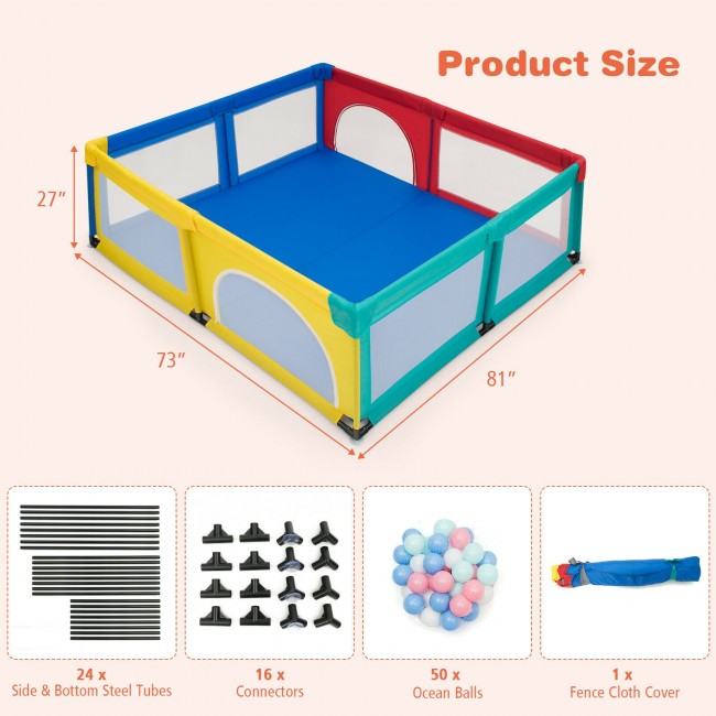 Baby Playpen Infants Safety Play Center Yard