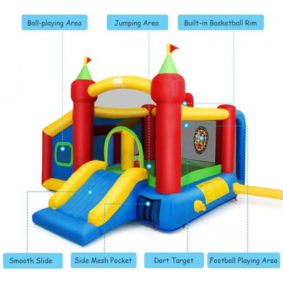 Kids Gift Inflatable Bounce House with 480W Blower