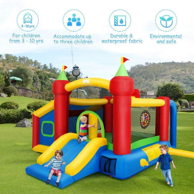 Kids Gift Inflatable Bounce House with 480W Blower