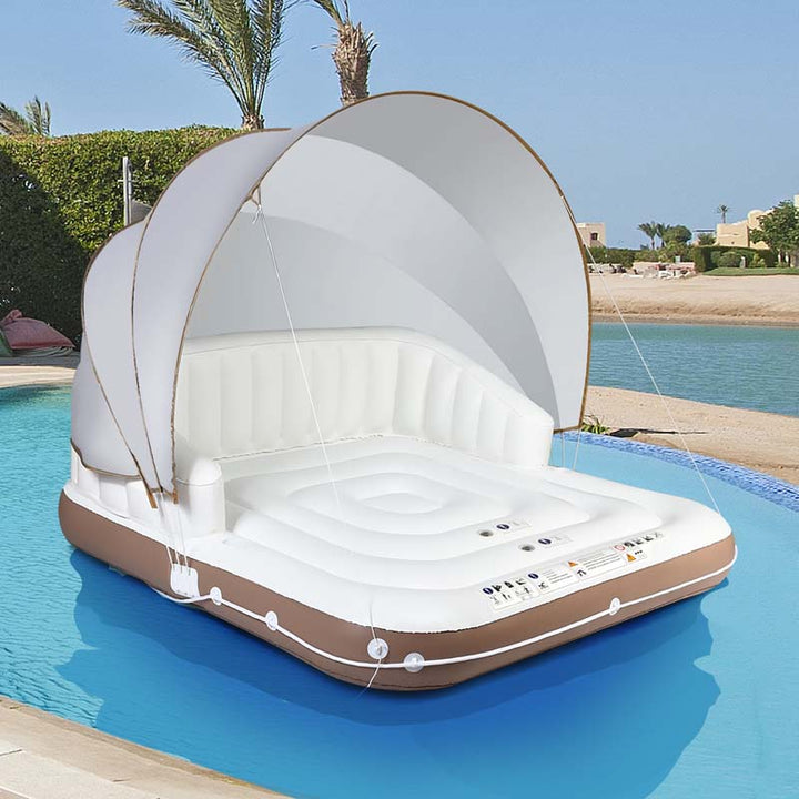 Inflatable pool island on sale