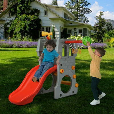Kids Activity Climber Slide Outdoor Playset
