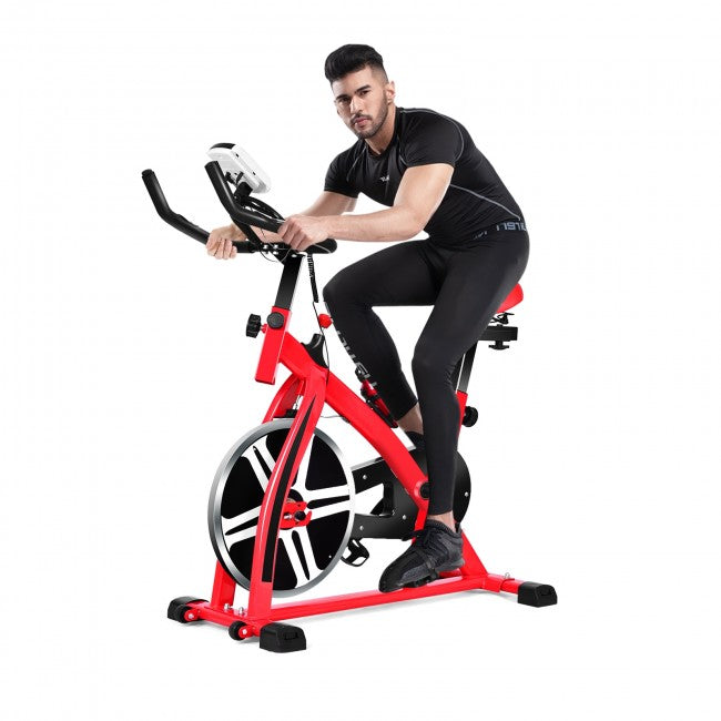 Indoor Adjustable Exercise Bike Cycling Training Bicycle with Adjustab Chairliving