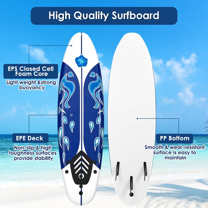 6 Feet Surf Foamie Boards Surfing Beach Surfboard