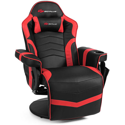 Ergonomic High Back Massage Gaming Chair with Pillow