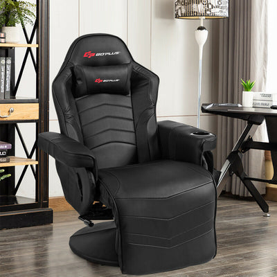 Ergonomic High Back Massage Gaming Chair with Pillow